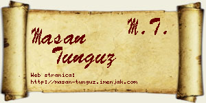 Mašan Tunguz vizit kartica